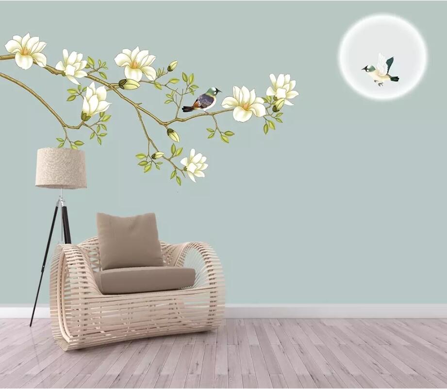 3D Moon Flower WG1277 Wall Murals