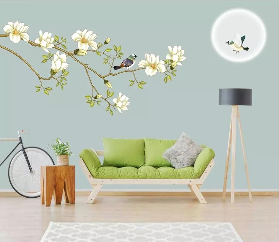 3D Moon Flower WG1277 Wall Murals