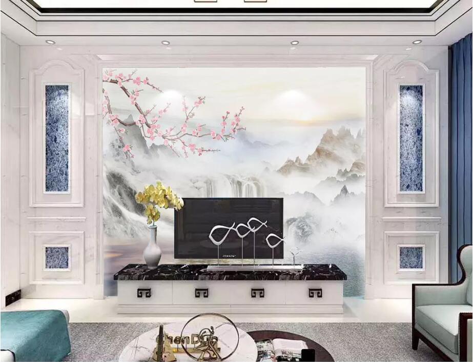 3D Waterfall Lake WG1269 Wall Murals