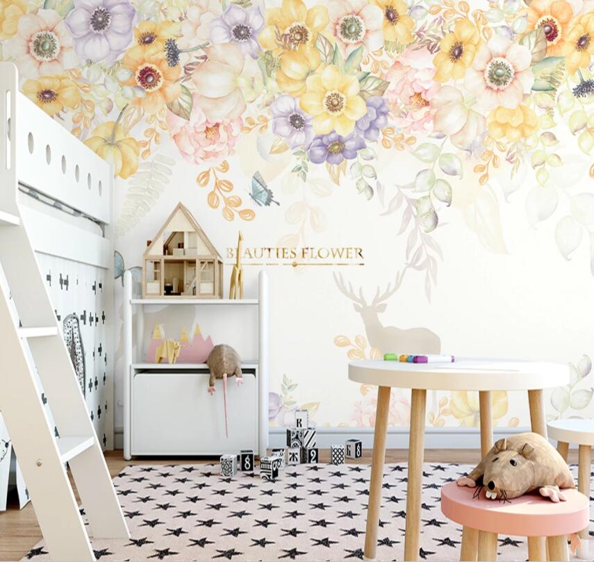 3D Colorful Flowers WG948 Wall Murals