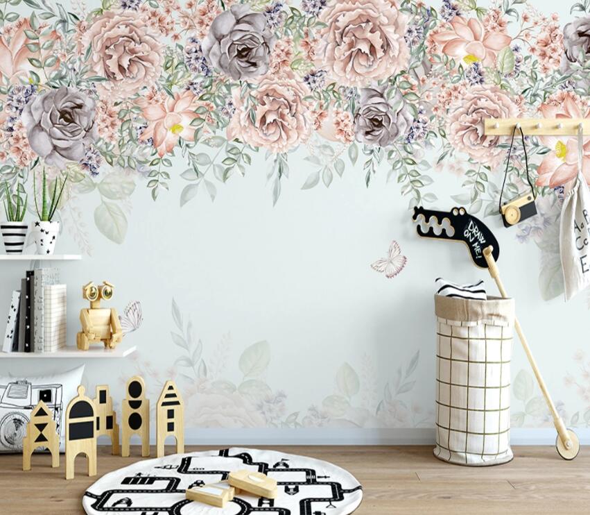 3D Vine Rose WG926 Wall Murals