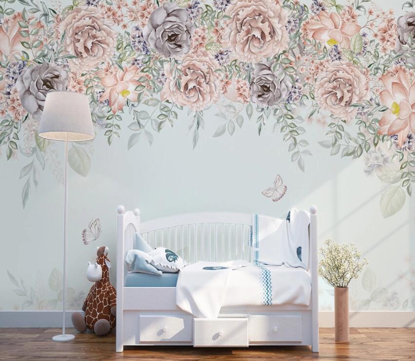 3D Vine Rose WG926 Wall Murals