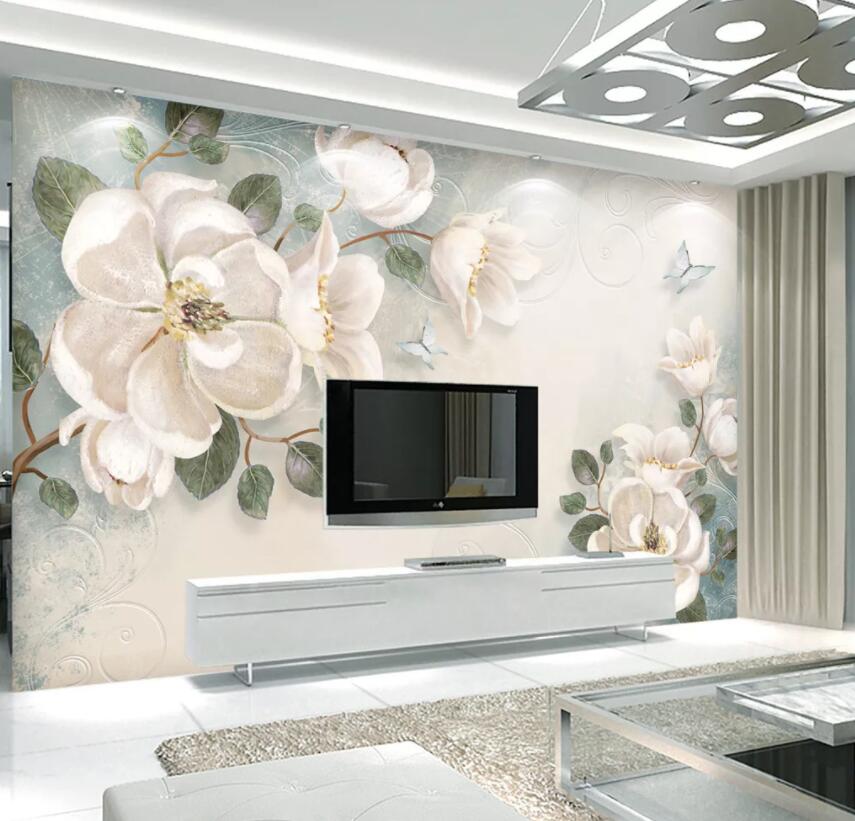 3D Blooming Flower WG743 Wall Murals