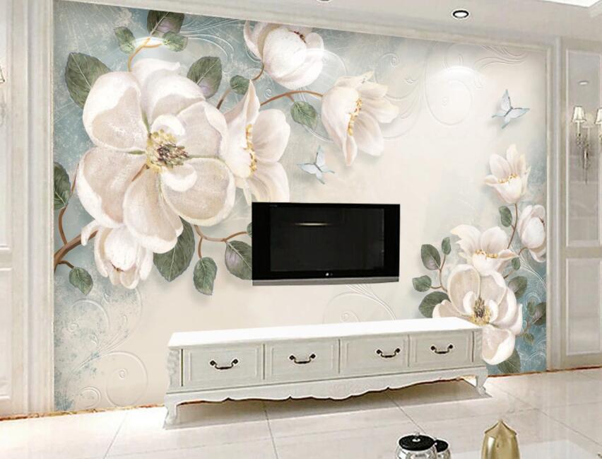 3D Blooming Flower WG743 Wall Murals