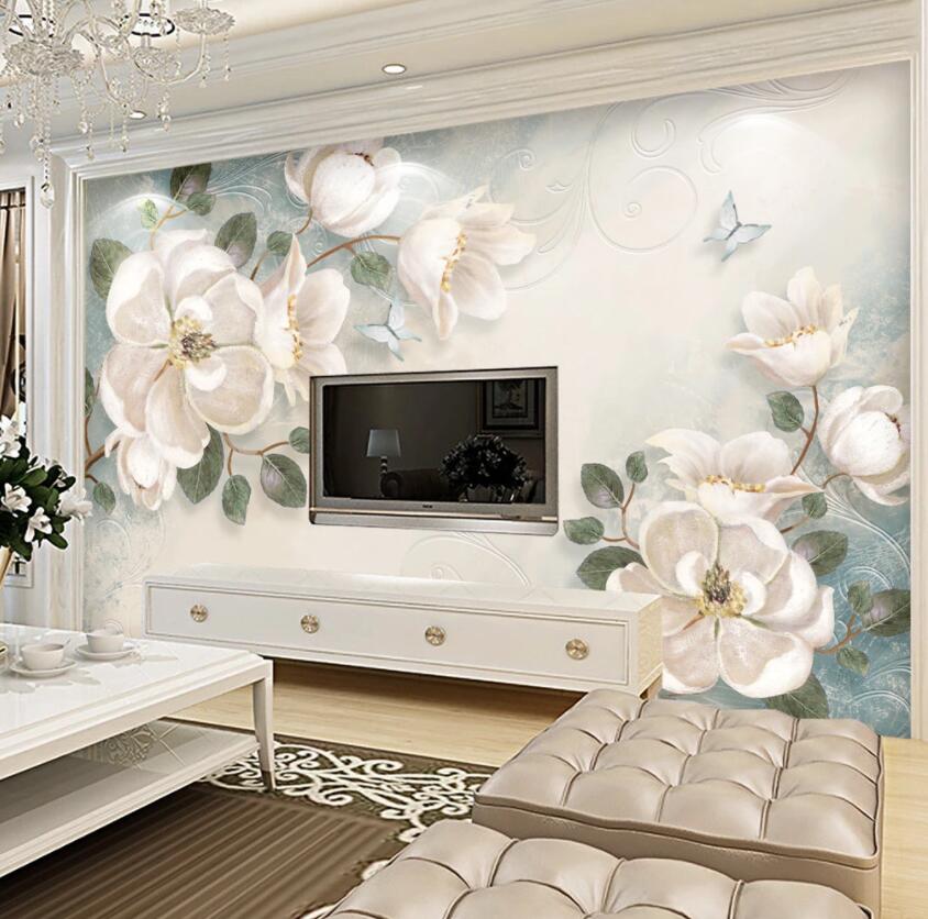 3D Blooming Flower WG743 Wall Murals