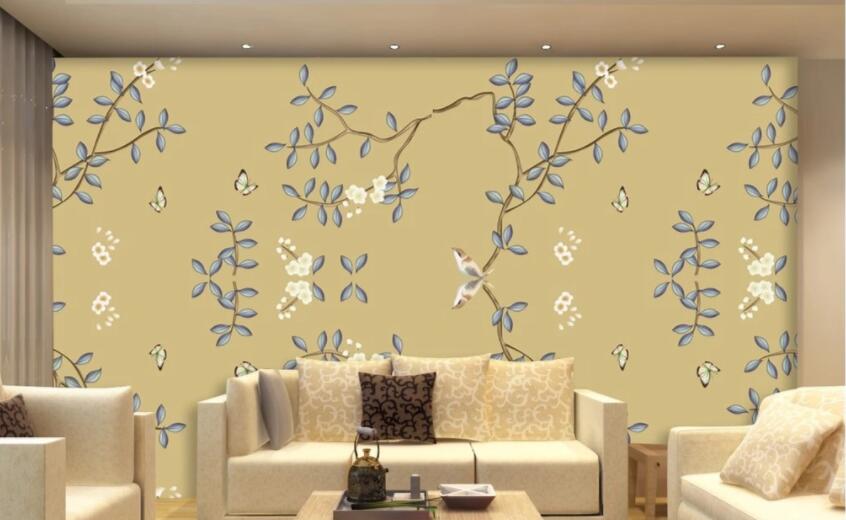 3D Leaf Butterfly WG488 Wall Murals