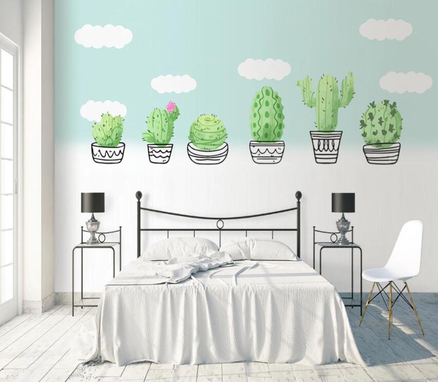 3D Green Plant WC03 Wall Murals Wallpaper AJ Wallpaper 2 