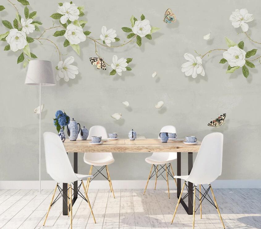 3D Moth Butterfly WG848 Wall Murals