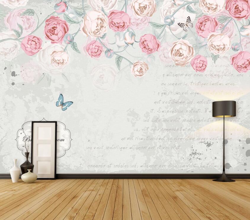 3D Pink Rose 641 Wall Murals Wallpaper AJ Wallpaper 2 