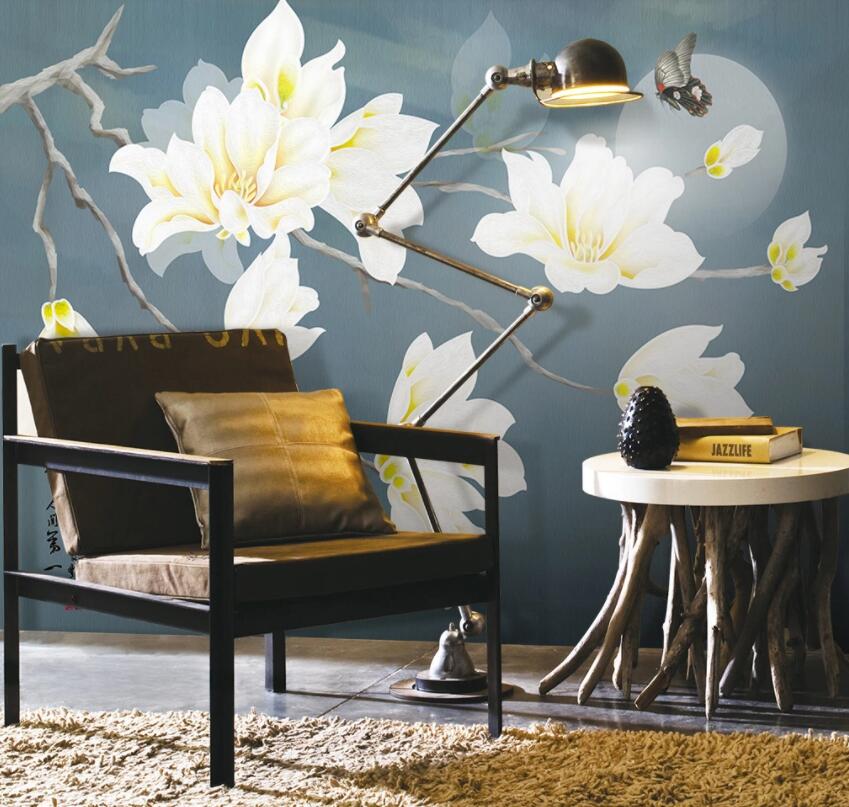 3D Lily Butterfly WG746 Wall Murals