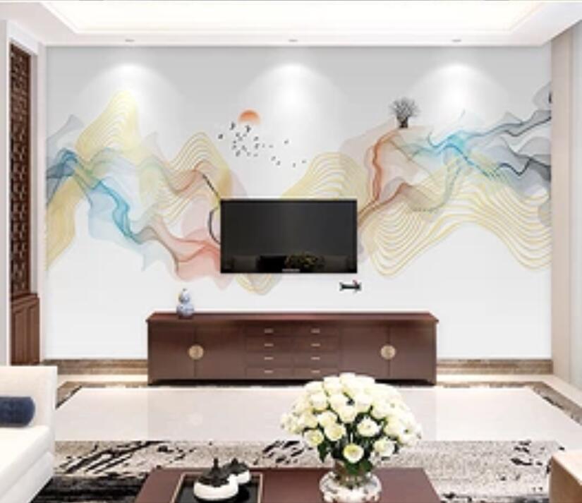 3D Red Sun Bird WG905 Wall Murals