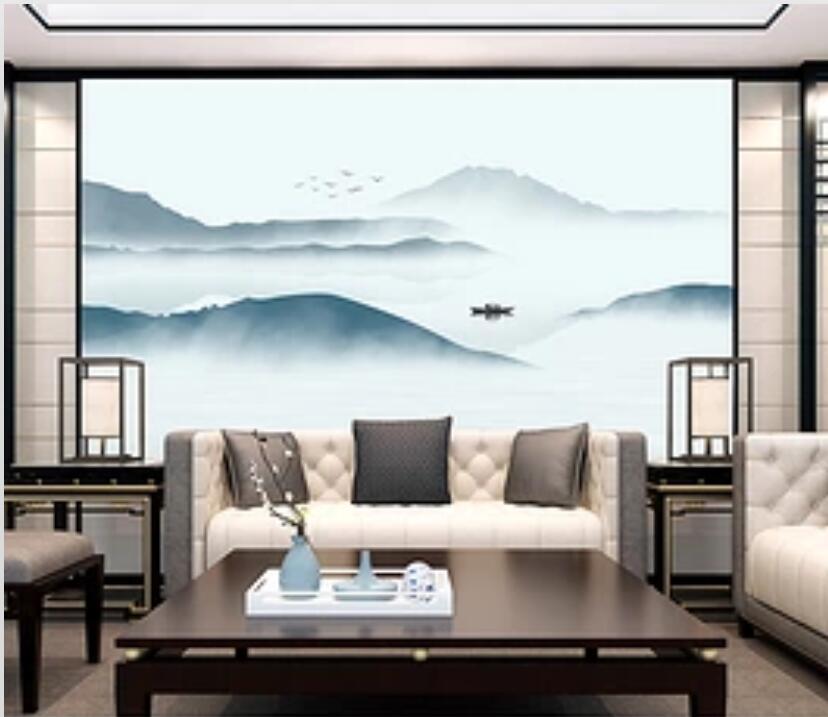 3D Mountain Fog WG882 Wall Murals