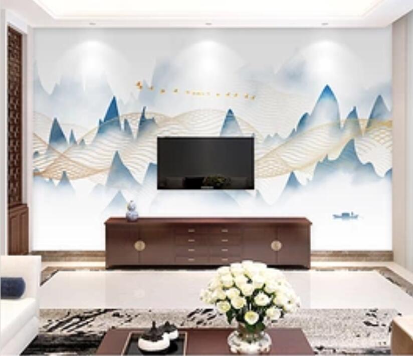 3D Triangle Mountain WG843 Wall Murals