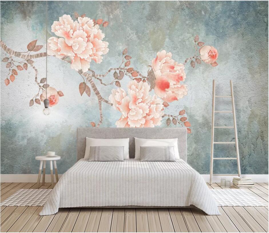 3D Pink Peony WG1019 Wall Murals