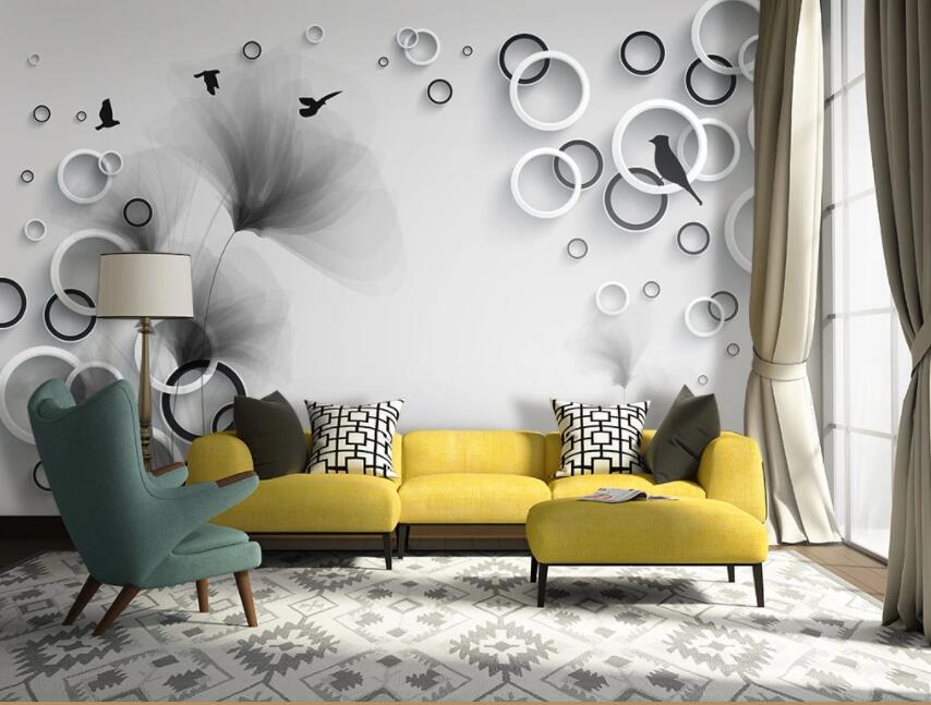 3D Geometric Circle 282 Wall Murals Wallpaper AJ Wallpaper 2 