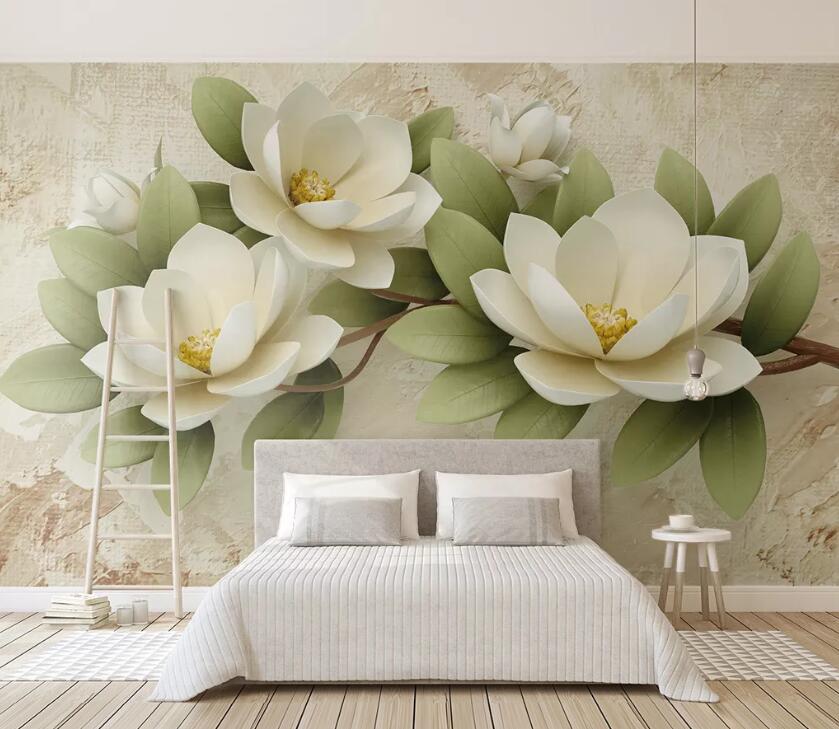 3D Green Leaf WC2631 Wall Murals