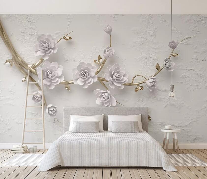 3D Swan Feather WC2571 Wall Murals