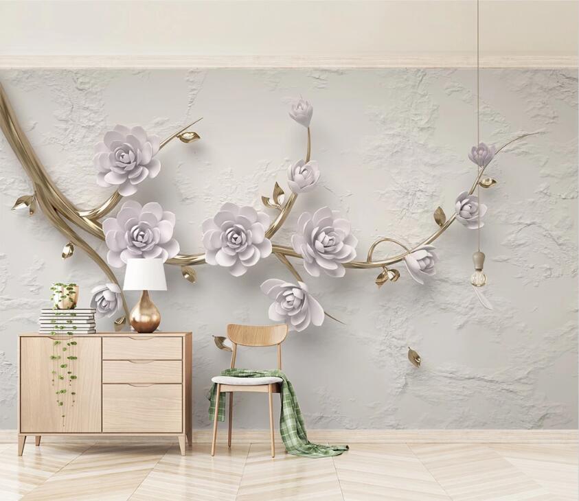 3D Swan Feather WC2571 Wall Murals