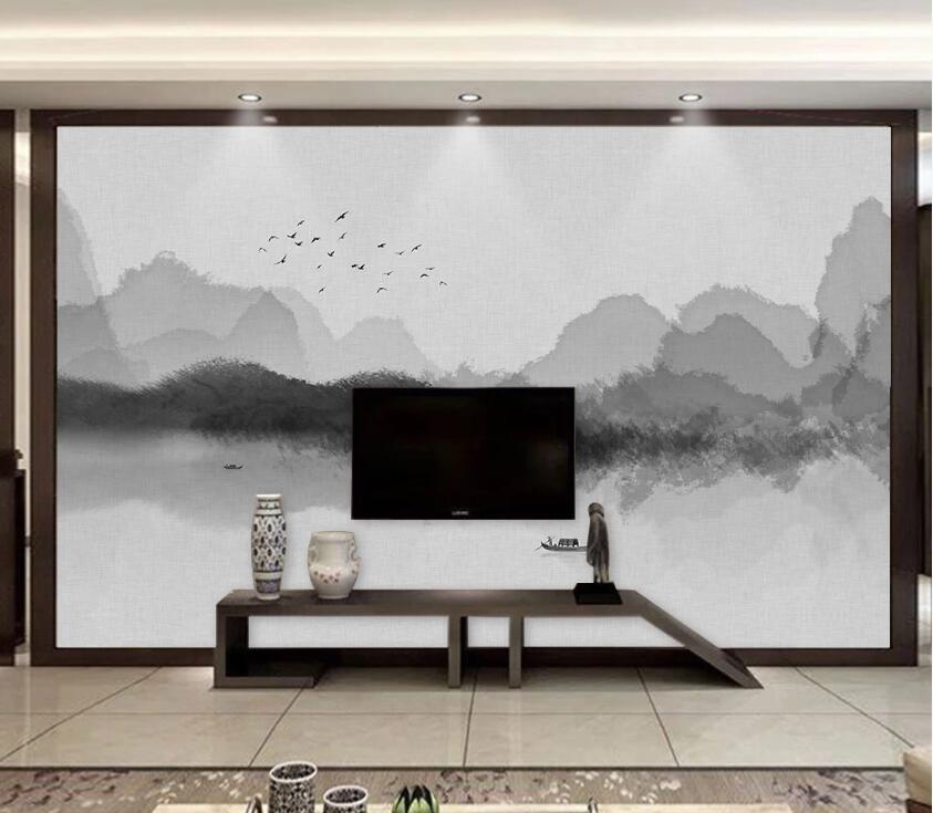 3D Cloud Mountain WC2495 Wall Murals