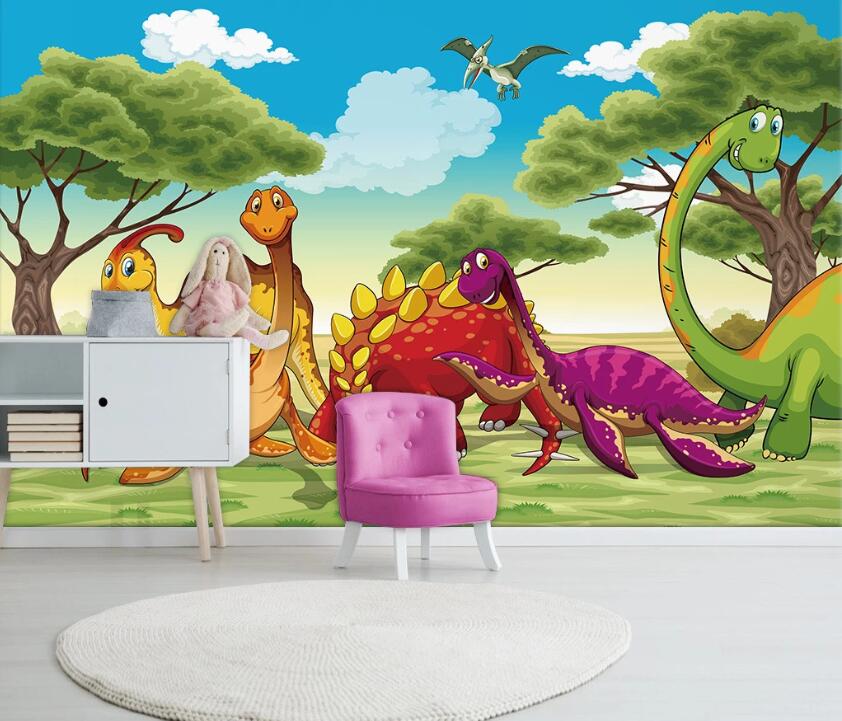 3D Dinosaur WC54 Wall Murals Wallpaper AJ Wallpaper 2 