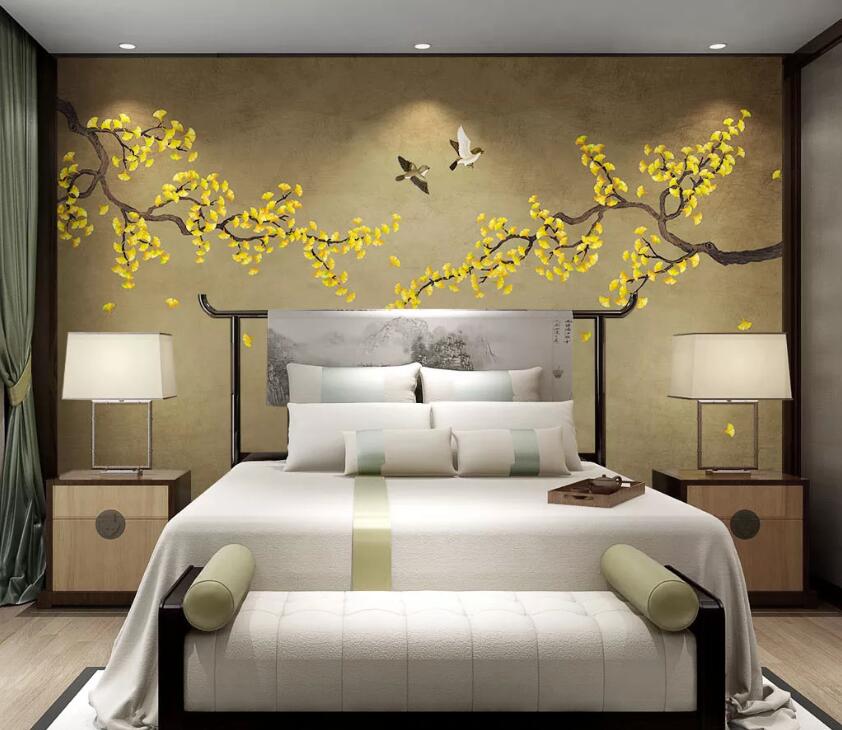 3D Maple Bird WC2397 Wall Murals