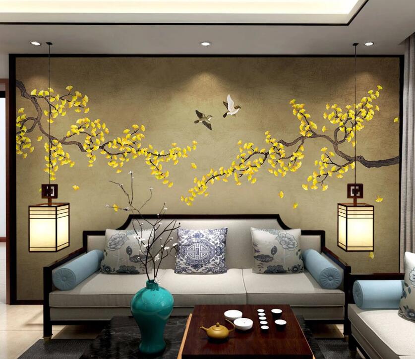 3D Maple Bird WC2397 Wall Murals