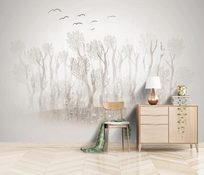 3D Misty Woods WC79 Wall Murals Wallpaper AJ Wallpaper 2 