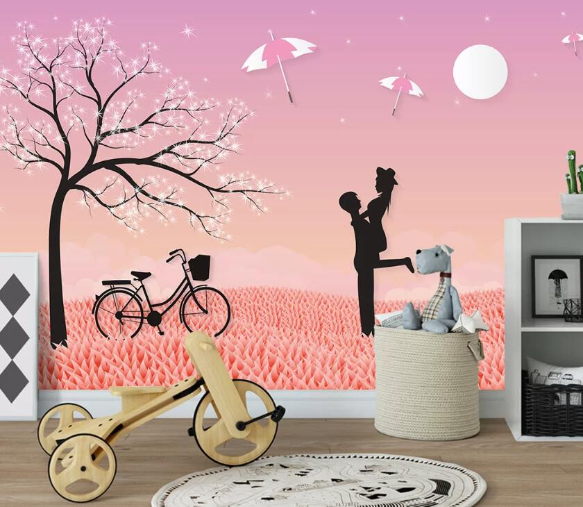 3D Love Story WC12 Wall Murals Wallpaper AJ Wallpaper 2 