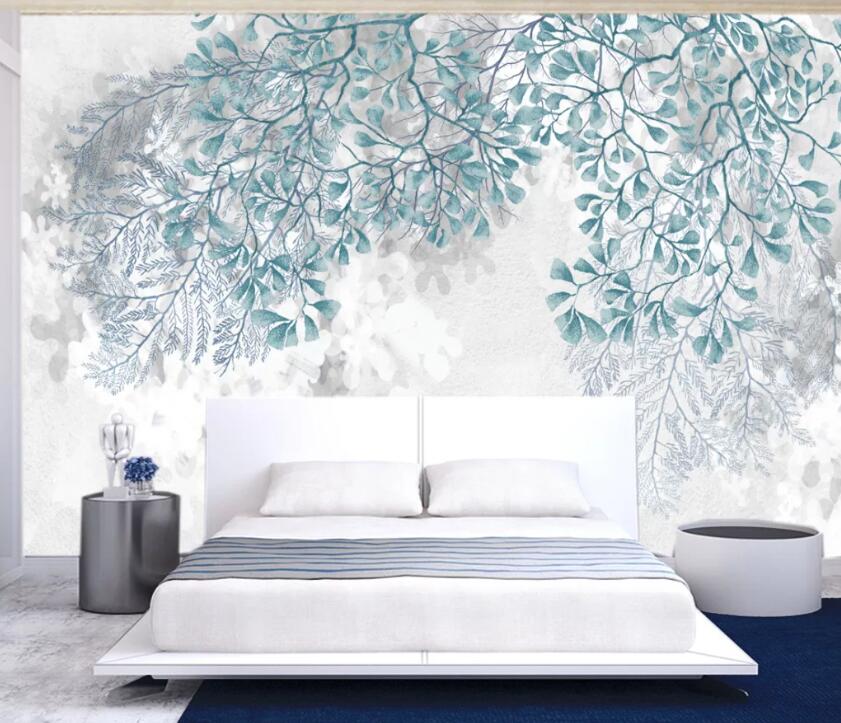 3D Fresh Leaves WC2316 Wall Murals