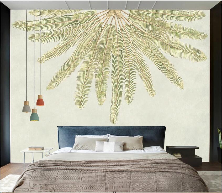 3D Long Leaves WC2236 Wall Murals