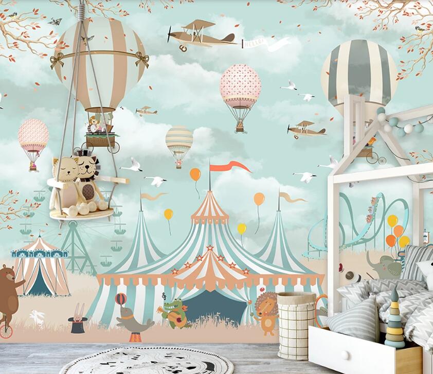 3D Hot Air Balloon WC16 Wall Murals Wallpaper AJ Wallpaper 2 