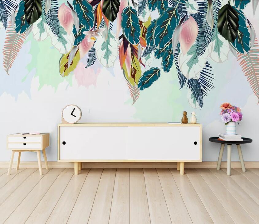 3D Leaf Lily WC1764 Wall Murals