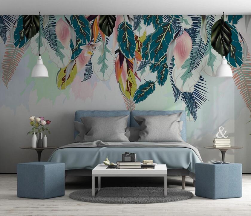 3D Leaf Lily WC1764 Wall Murals