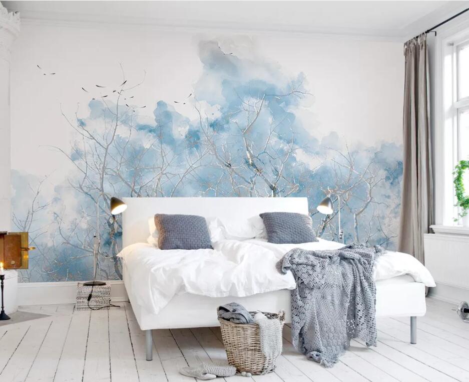 3D Crane Tree WC1550 Wall Murals