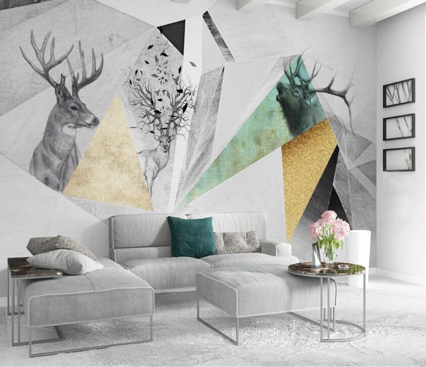 3D Color Geometry WC45 Wall Murals Wallpaper AJ Wallpaper 2 