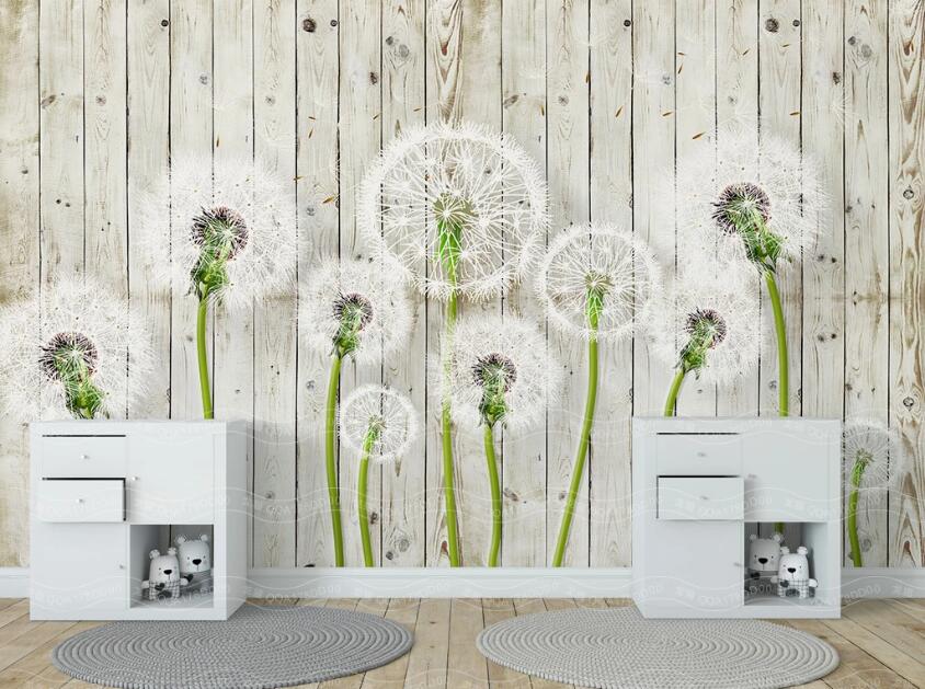 3D Dandelion Board WC1458 Wall Murals