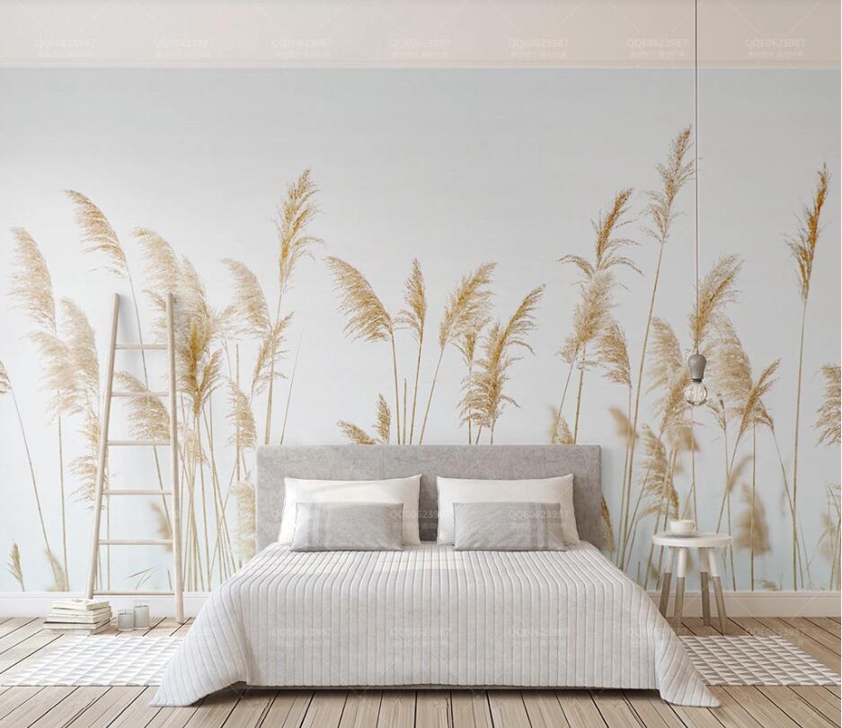 3D Reed Swaying WC1408 Wall Murals