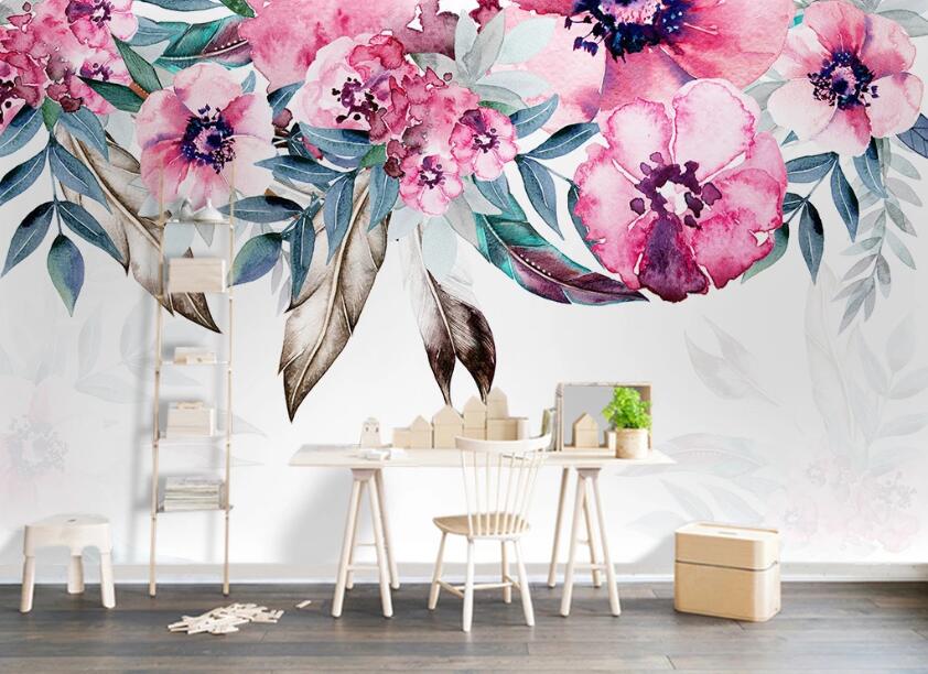 3D Ink Safflower WC1381 Wall Murals