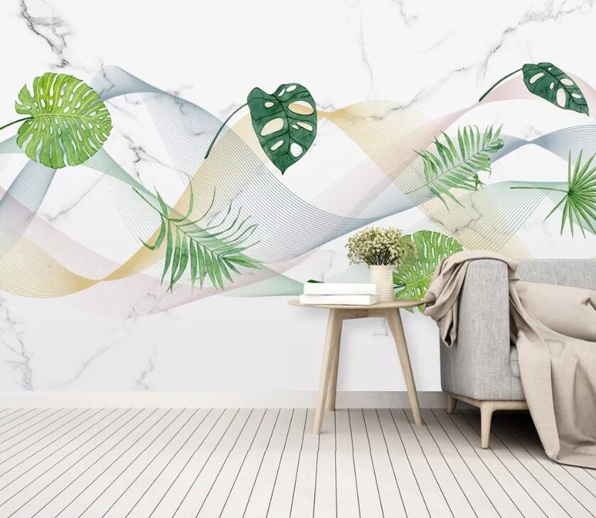 3D Green Plant WC17 Wall Murals Wallpaper AJ Wallpaper 2 