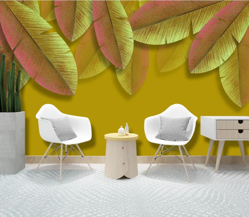 3D Green Leaf WC03 Wall Murals Wallpaper AJ Wallpaper 2 