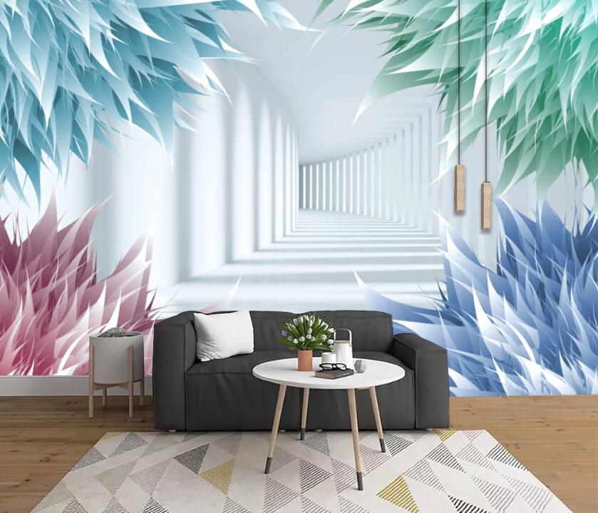 3D Color Origami WC53 Wall Murals Wallpaper AJ Wallpaper 2 