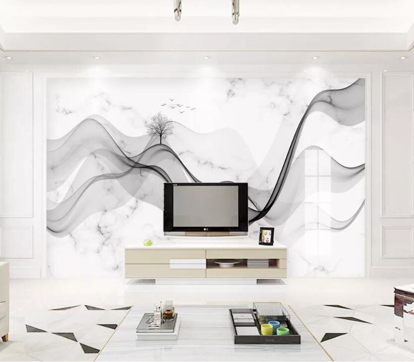 3D Marble Tree WC2677 Wall Murals