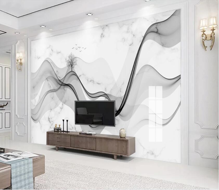 3D Marble Tree WC2677 Wall Murals