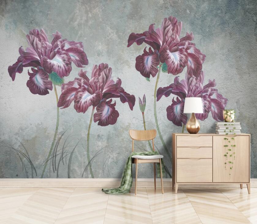 3D Blooming Flower WC2666 Wall Murals