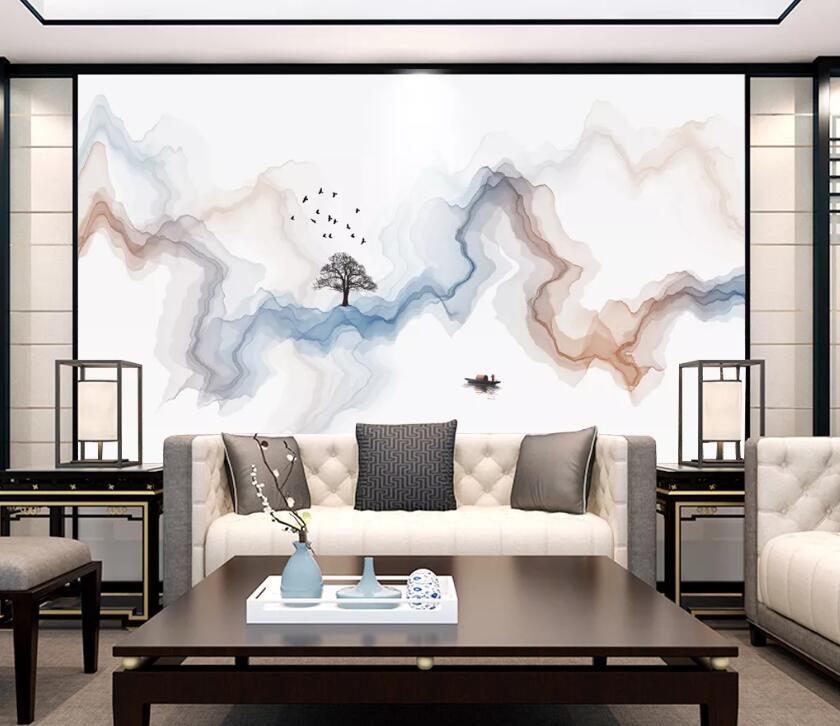 3D Abstract Tree WC2504 Wall Murals