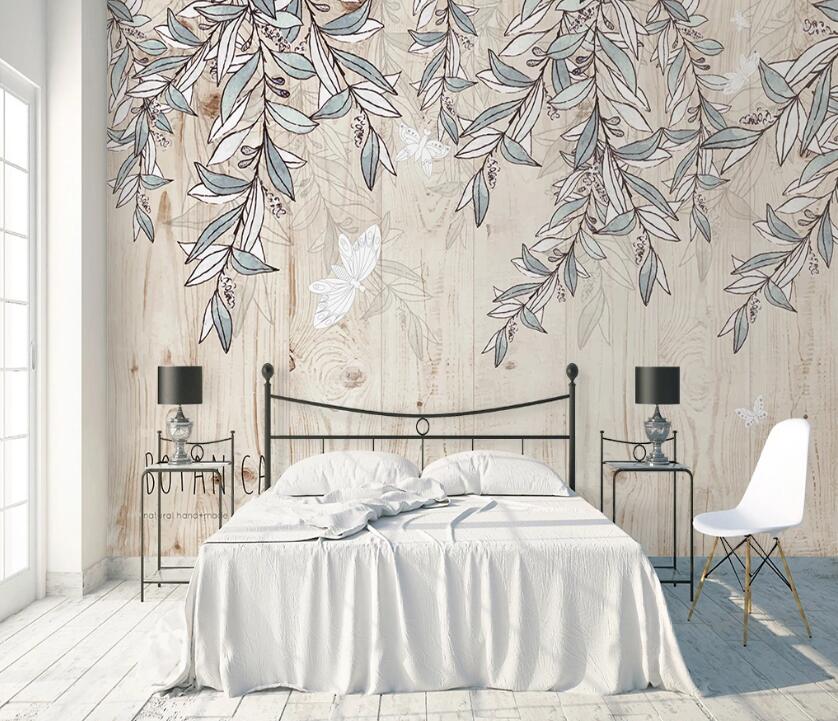 3D Vine Leaves WC2443 Wall Murals