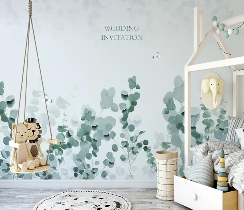 3D Leaf Butterfly WC2415 Wall Murals