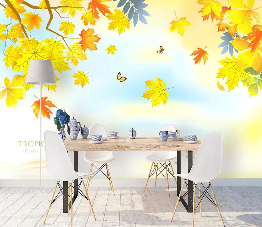 3D Butterfly Maple WC2413 Wall Murals