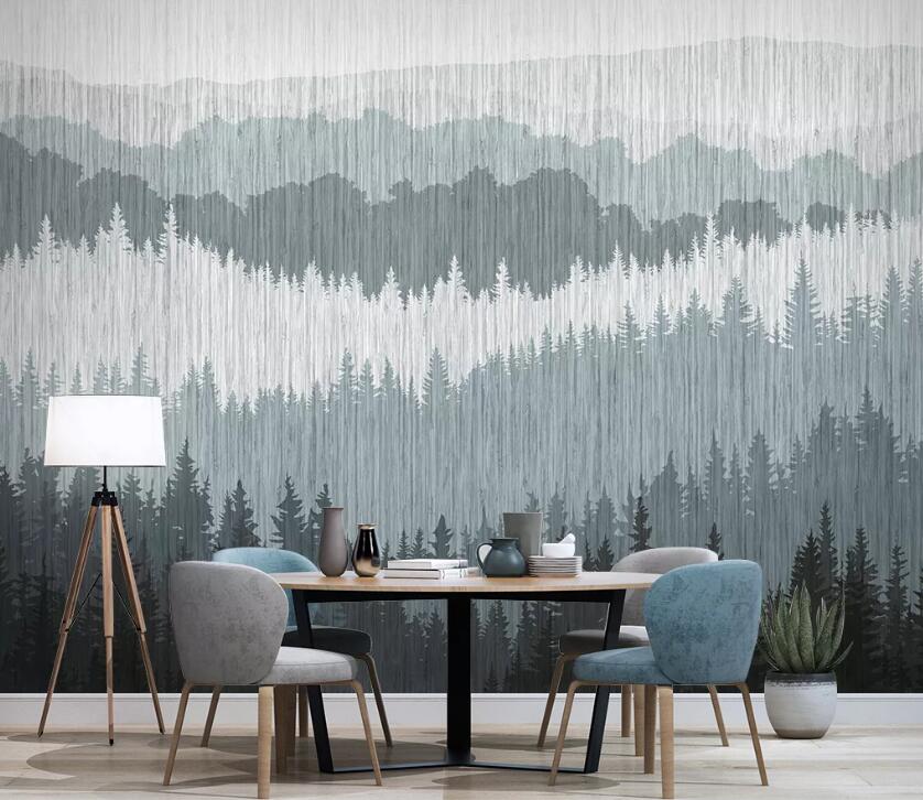 3D Forest Tree WC2399 Wall Murals