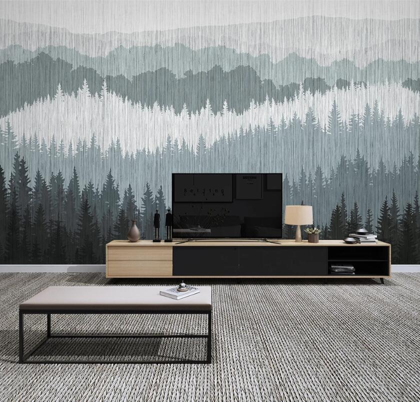 3D Forest Tree WC2399 Wall Murals